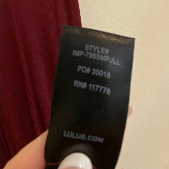 Lulus Burgundy V-Neck Maxi Dress - Picture 11 of 11